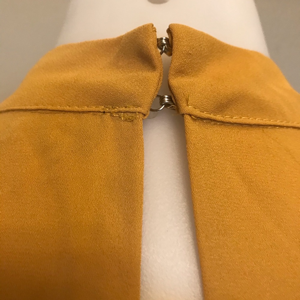 Lulus Mustard Dress - Picture 4 of 10